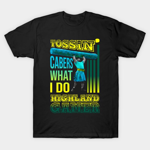 Tossing Cabers T-Shirt by Mayathebeezzz